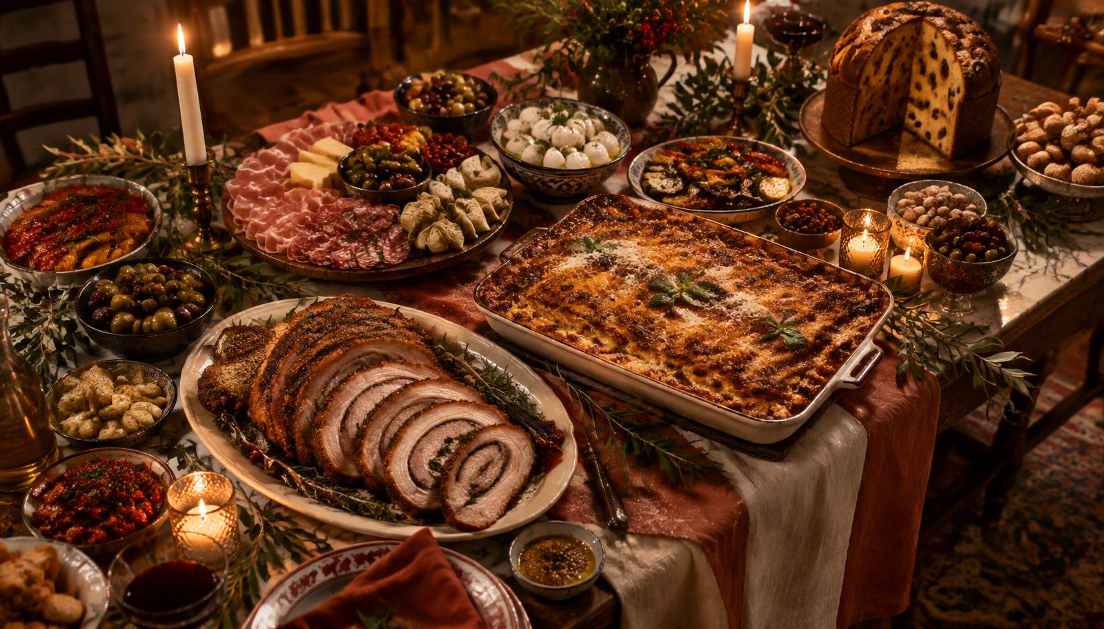 Julbord med svenska och italienska rätter från RomaCatering